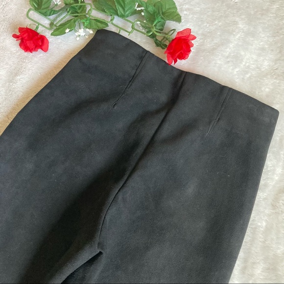 Zara Basic Black Suede Skinny Pants XS - Picture 8 of 9